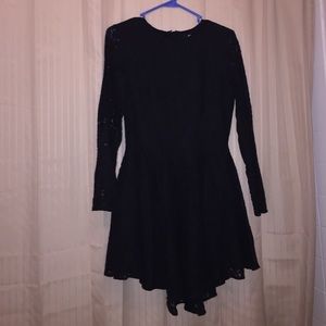 Black lace dress