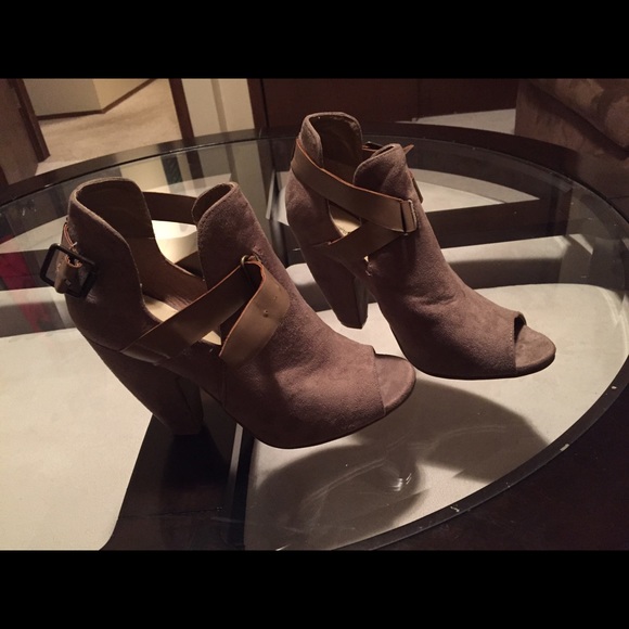 Peep toe booties- size 8.5