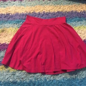 Simple red skater skirt! Worn once!