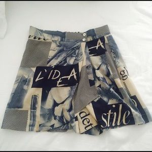 Magazine Print Skort