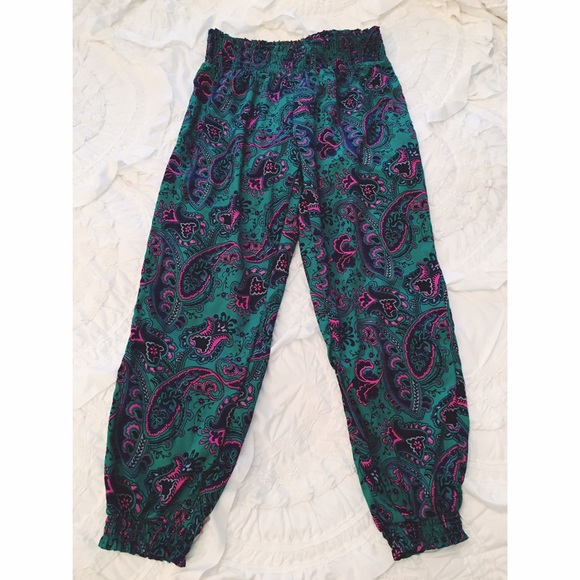 aerie Pants - Aerie Paisley Patterned Pants