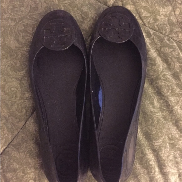 Tory Burch rubber flats black
