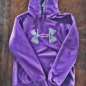 purple under armour hoodie!