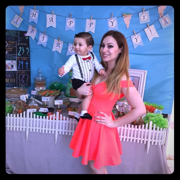 Perfect Easter Neon Off Shoulder Sweetheart Dress