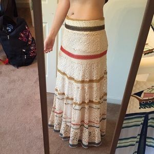 Beautiful crocheted maxi skirt