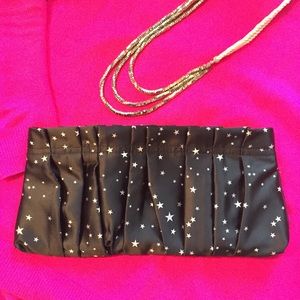 Express Star Print Clutch