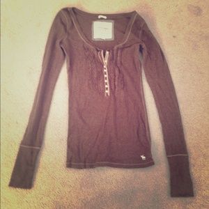 Brown long sleeve shirt