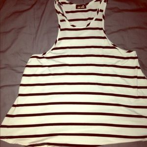 Racer back high neck tank