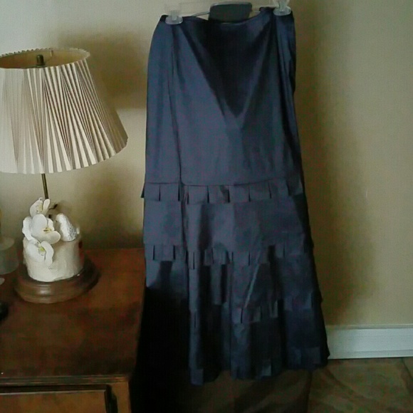 Charcoal Grey Taffeta shimmery Skirt **Sale**