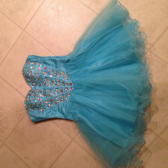 blue homecoming dress