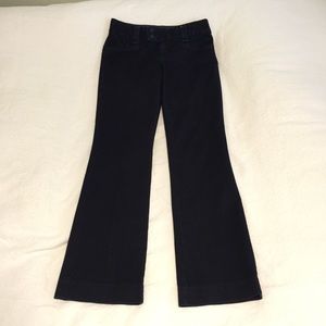 Tab Front Dark Trouser Jeans
