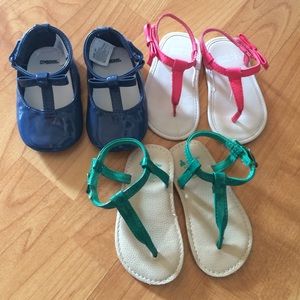 Baby girl sandals shoe bundle