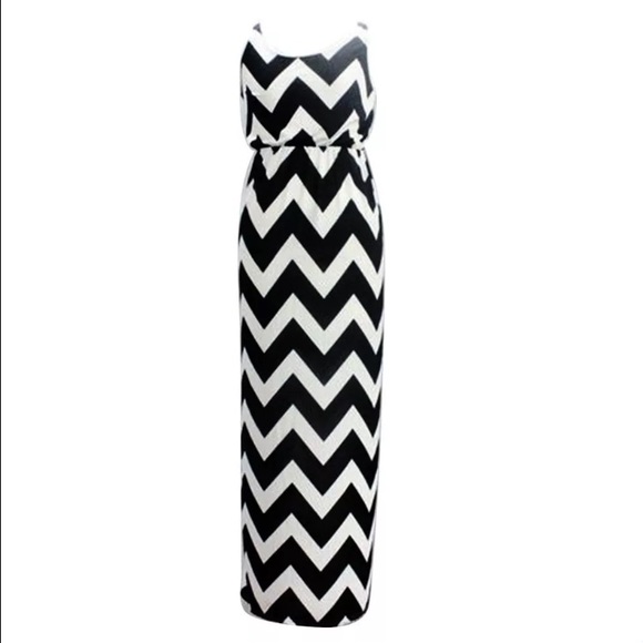 πSOLDππHPπ Chevron Tank Maxidress! NEW! - Picture 2 of 3