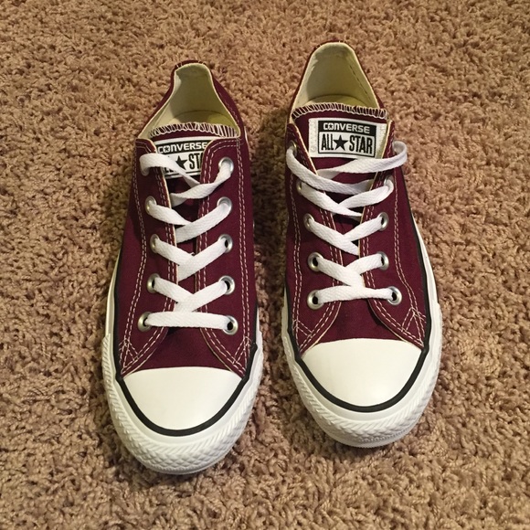 Burgundy Converse