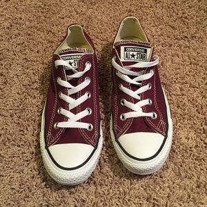 Burgundy Converse