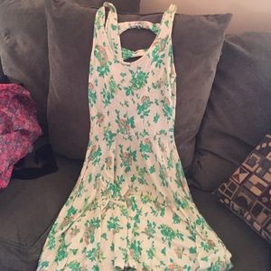 White floral summer dress