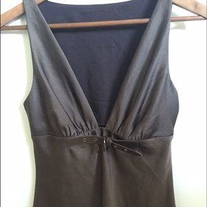 Sleeveless low cut top