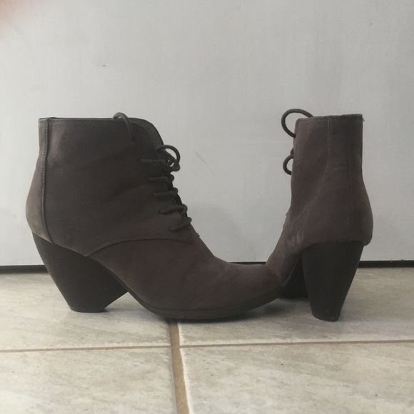 Gray booties