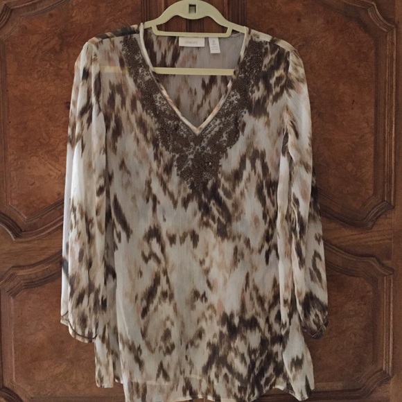 🔴SOLD🔴Gorgeous Chico's Beaded Tunic