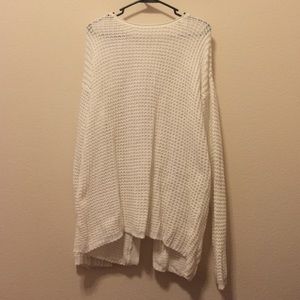 White bow back sweater