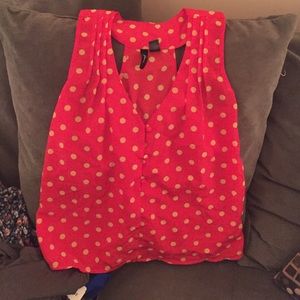 Red and yellow tank top