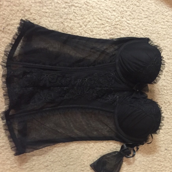 Victoria's Secret sexy black corset ✨💋 - Picture 2 of 4