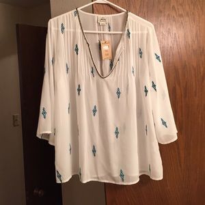 Chiffon type top
