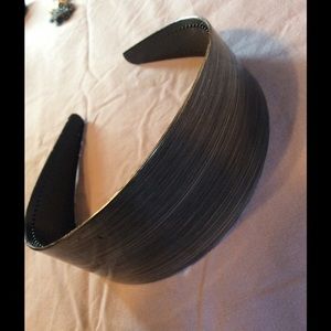 Grey thick plastic headband