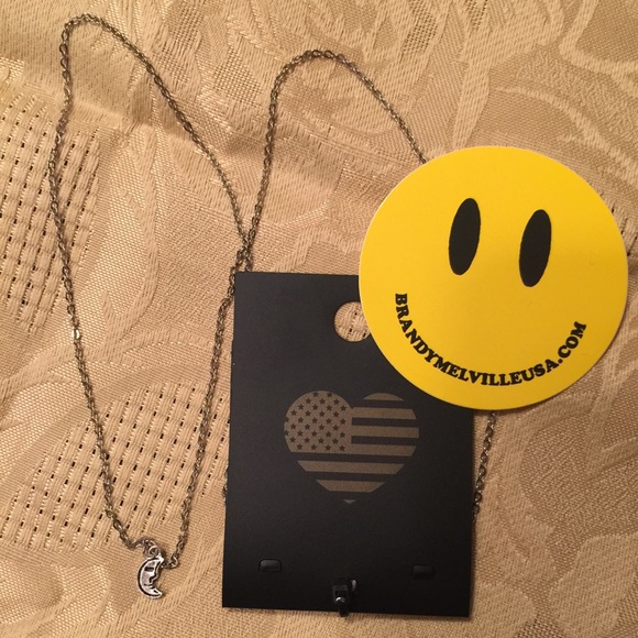 NWT Brandy Melville Silver Moon Necklace 🌙