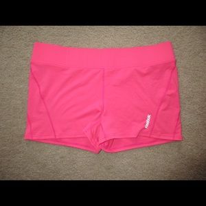 Hot Pink Reebok Athletic Shorts