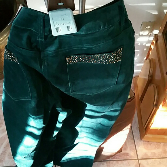 Goddess Green Velveteen Pants