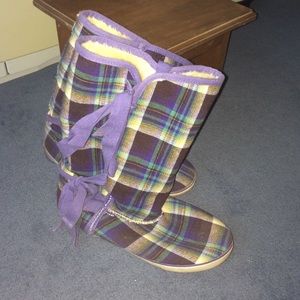 Plaid Sugar Boots