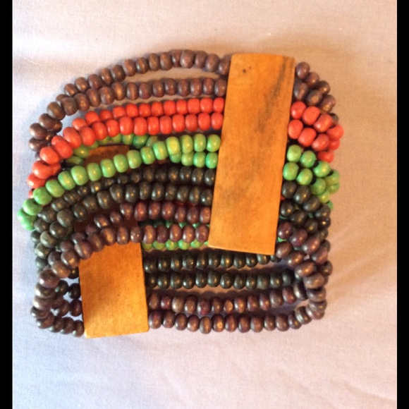 Colorful Beaded elastic bracelet