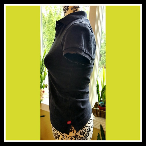 ❎SOLD❎Black Dickies Short Sleeve Polo Top small - Picture 4 of 5