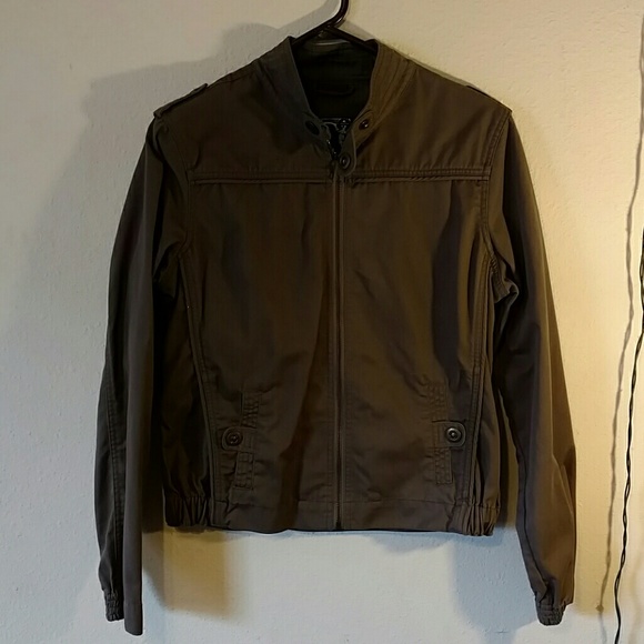 Olive bomber jacket