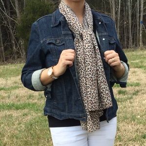 Leopard Sheer Scarf