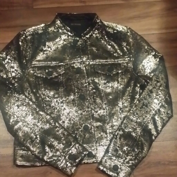 Never Used Gold Sequins Jacket (MAKE OFFER) - Picture 3 of 4