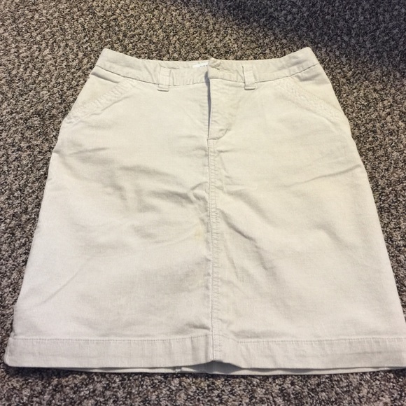 Merona size 4 khaki corduroy skirt