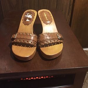 Lowest!!! Brown sandal heels
