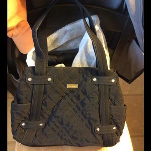 EUC Vera Bradley Black Microfiber Bag 👜