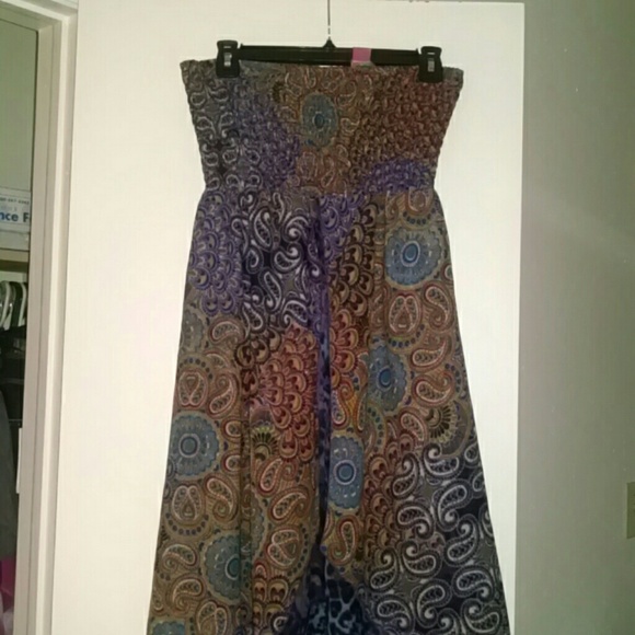 Tube Top High low dress