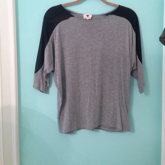 light 3/4 length t shirt