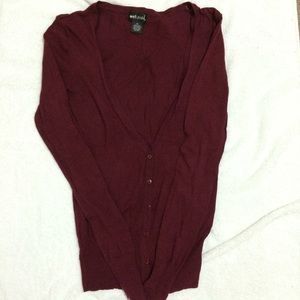 Burgundy cardigan