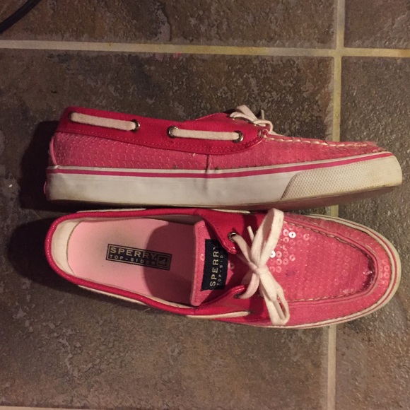 Used women's 8.5 pink sperry's - Picture 2 of 3