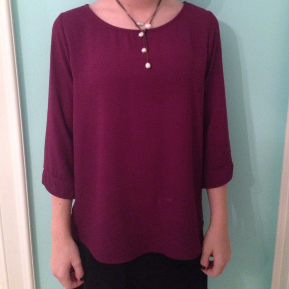 purple blouse