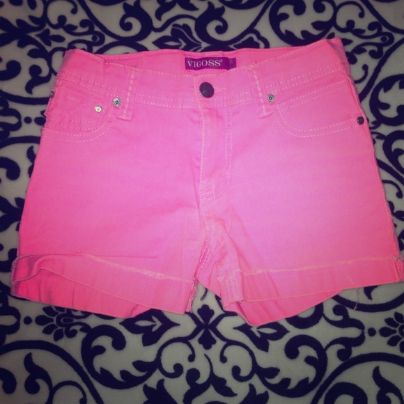 Hot pink Vigoss jean shorts