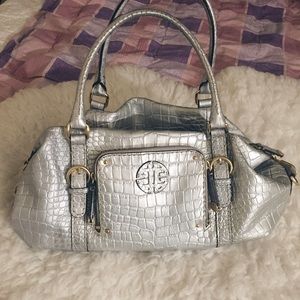 Antonio Melani Metallic Silver Purse