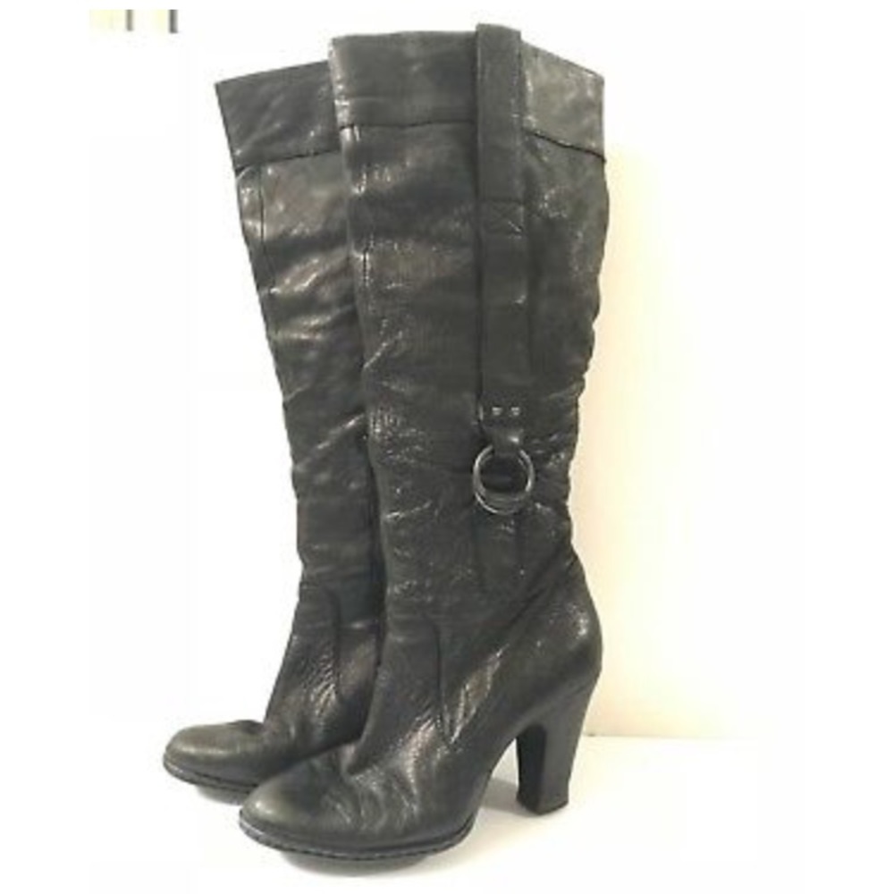 Born black buckled boots