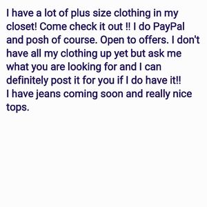 Plus Size clothing
