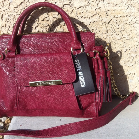 Wine Steve Madden Mini Klara Satchel